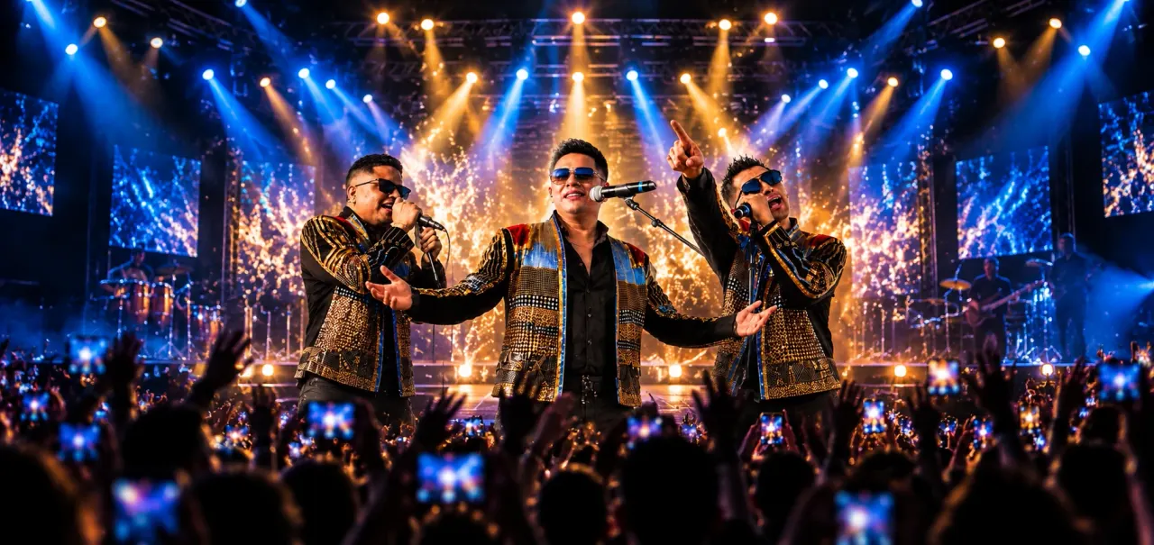 Los Ñaños en concierto — Javier Palacios, Félix Castro y Edison Ordóñez cantando en vivo